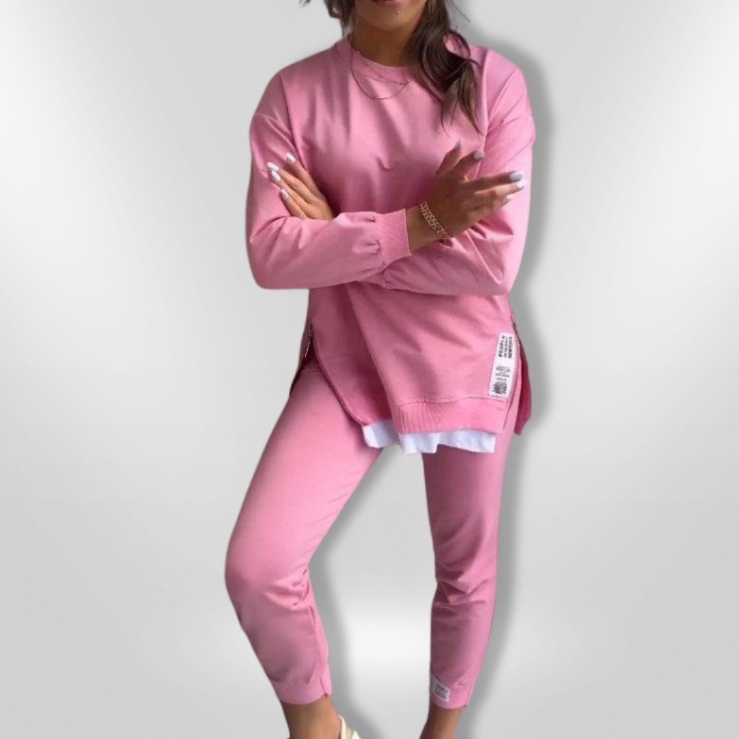 Naisten Oversized Huppari ja Joggerit Pehmeä Loungewear