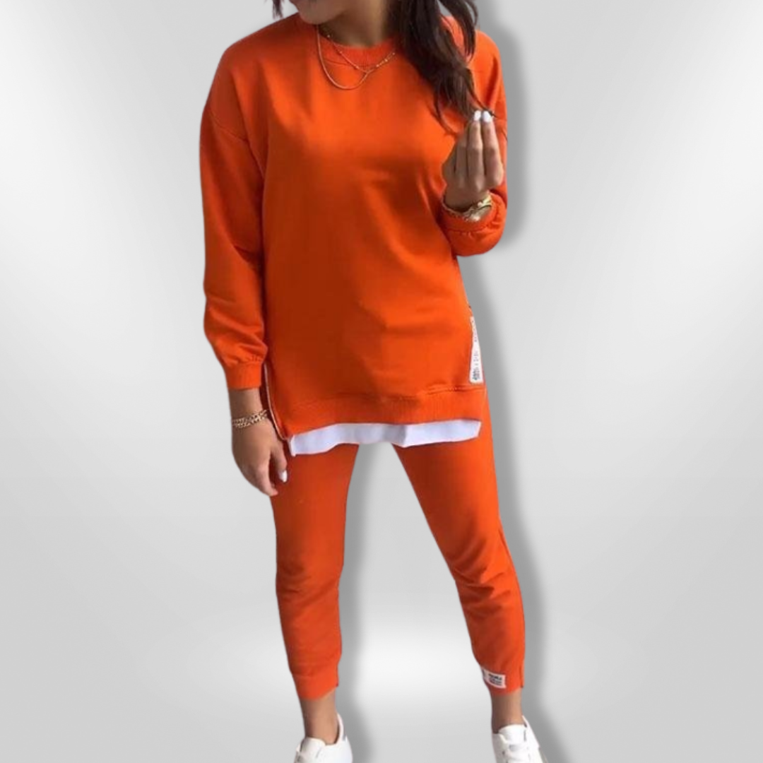 Naisten Oversized Huppari ja Joggerit Pehmeä Loungewear