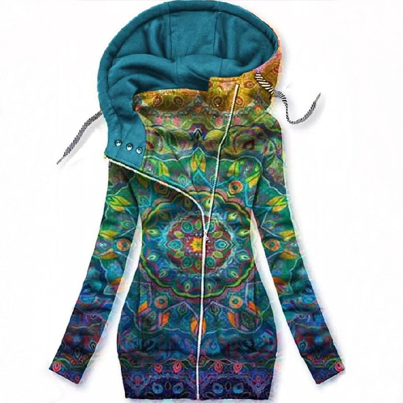 Naisten Perhonen Art Vest Sweatshirt