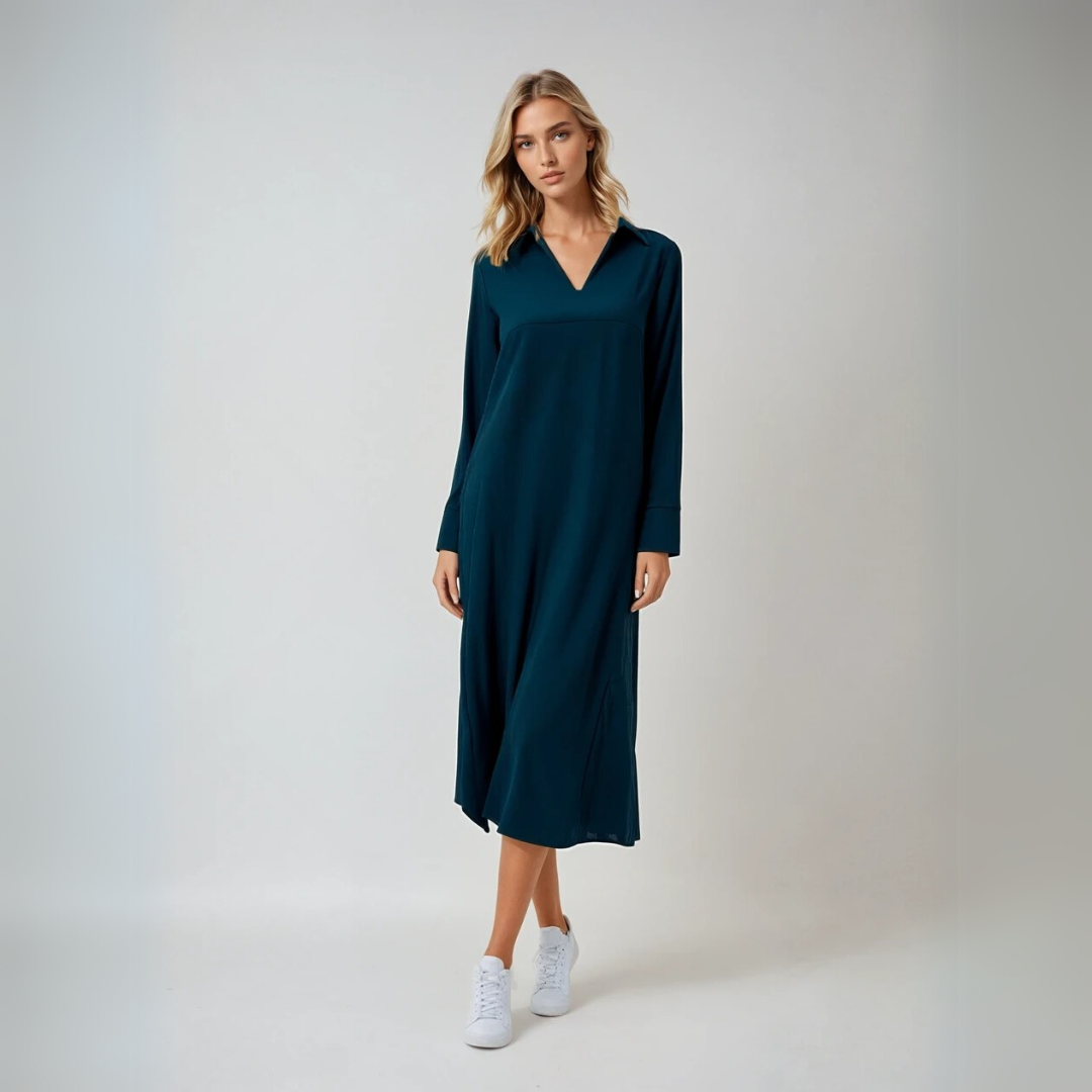 Naisten Pitkä Mekko Elegantti Siluetti