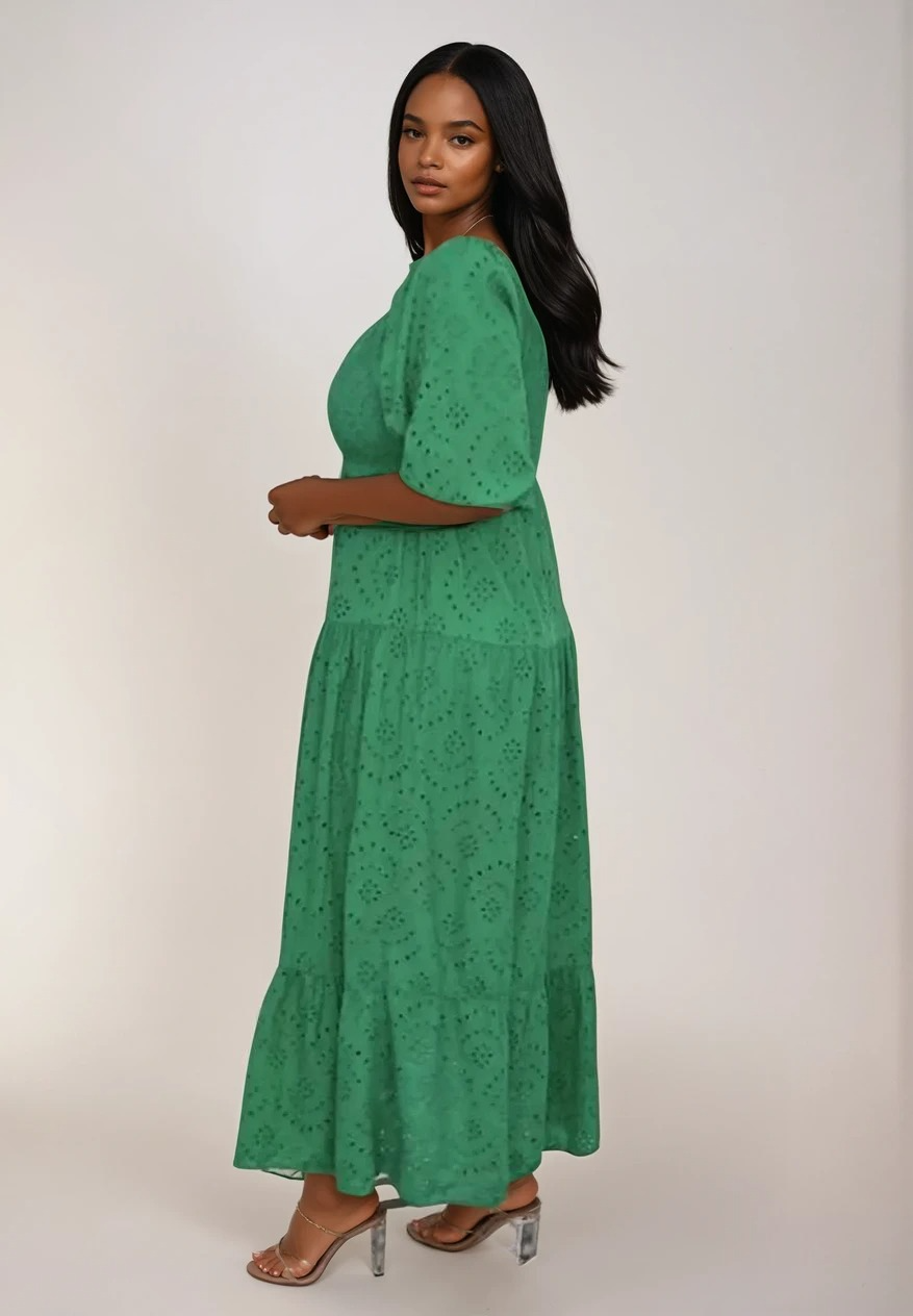 Naisten Pitkä Pitsimekko Elegantti Pehmeä Pitsi
