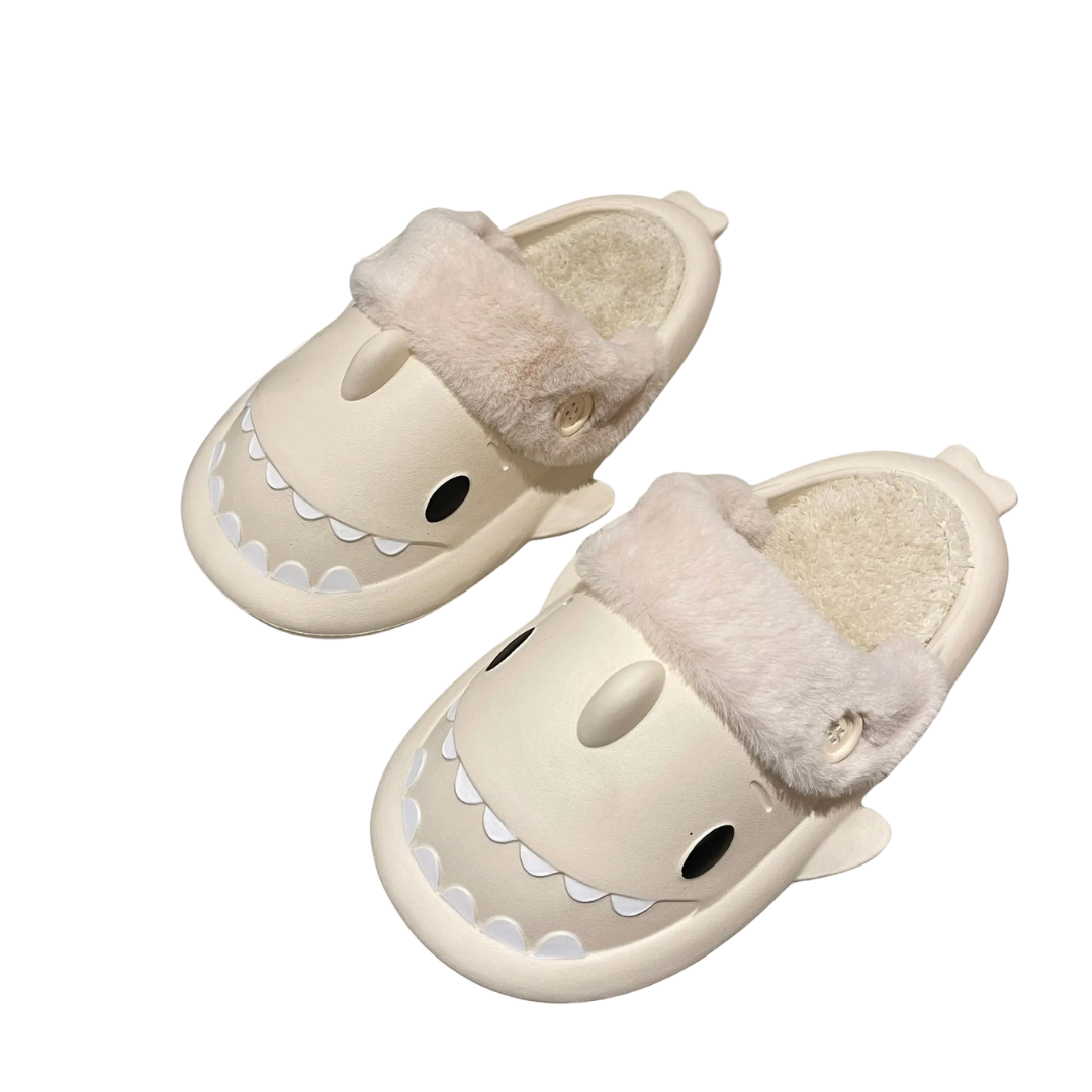 Naisten Shark Plush Cotton Tossut