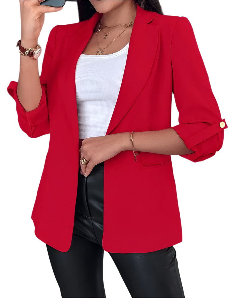Naisten Slim Cardigan Blazer