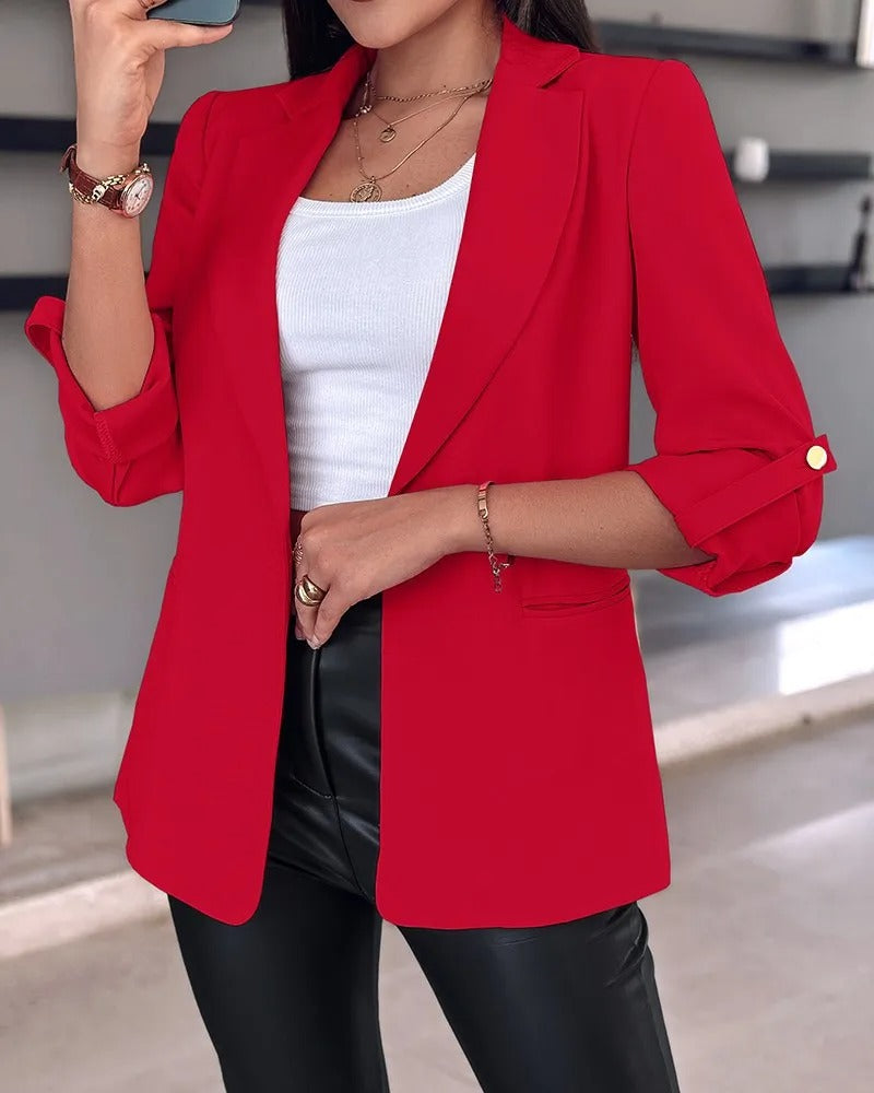 Naisten Slim Cardigan Blazer