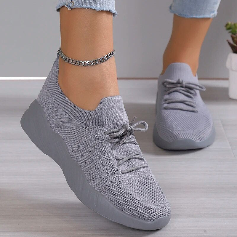 Naisten Sneakerit Hengittävä Verkkomateriaali Kevyt Rakenne