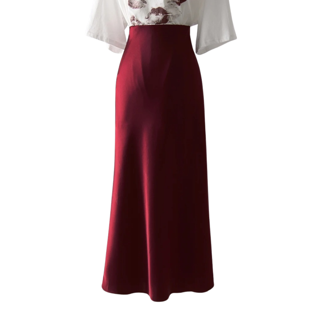Naisten Split Satin hame