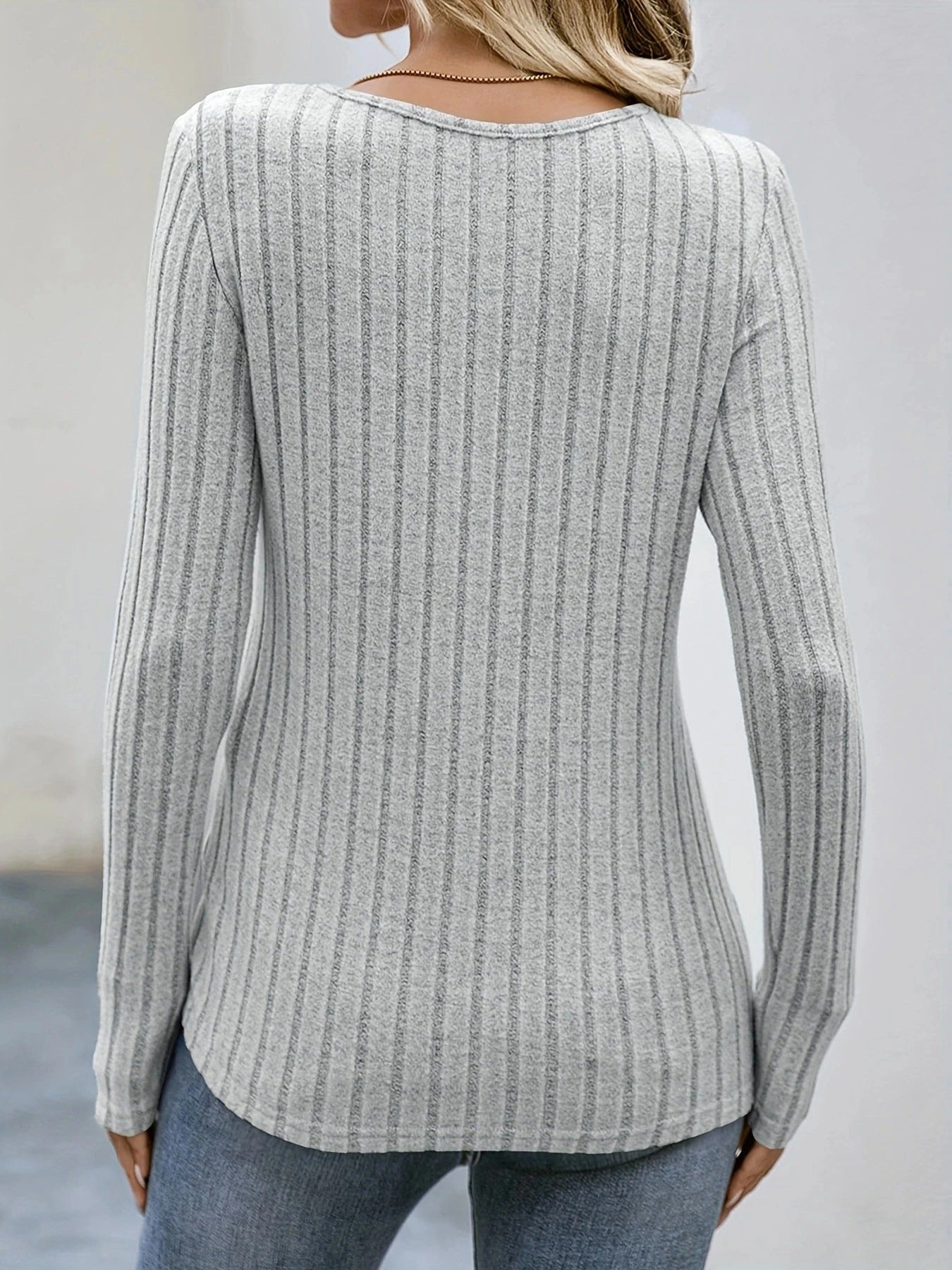Naisten Square Neck Button Down Top