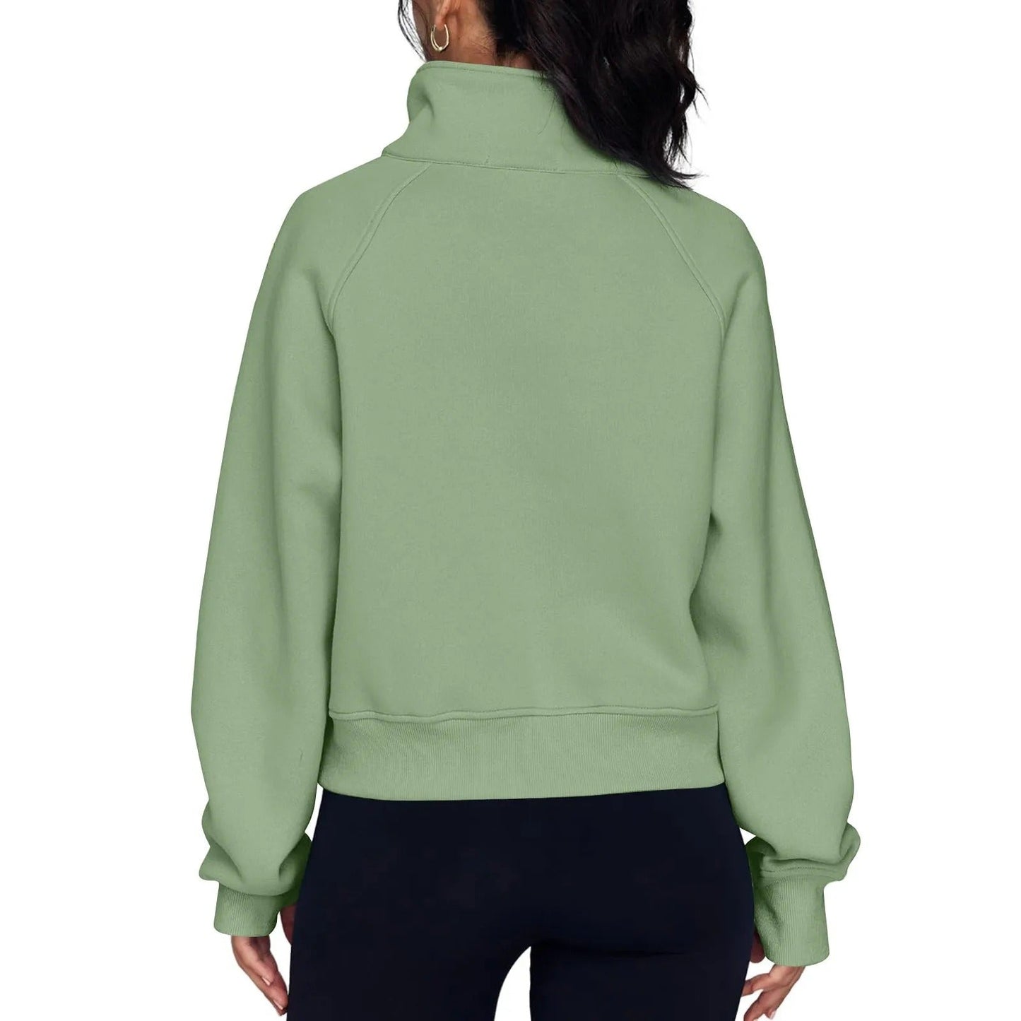 Naisten Stand Collar Fleece takki