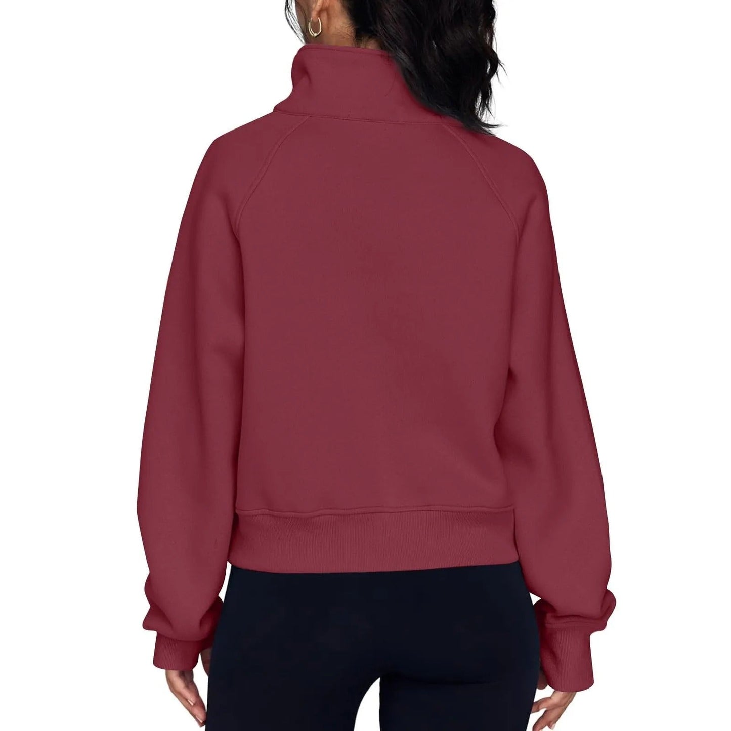 Naisten Stand Collar Fleece takki