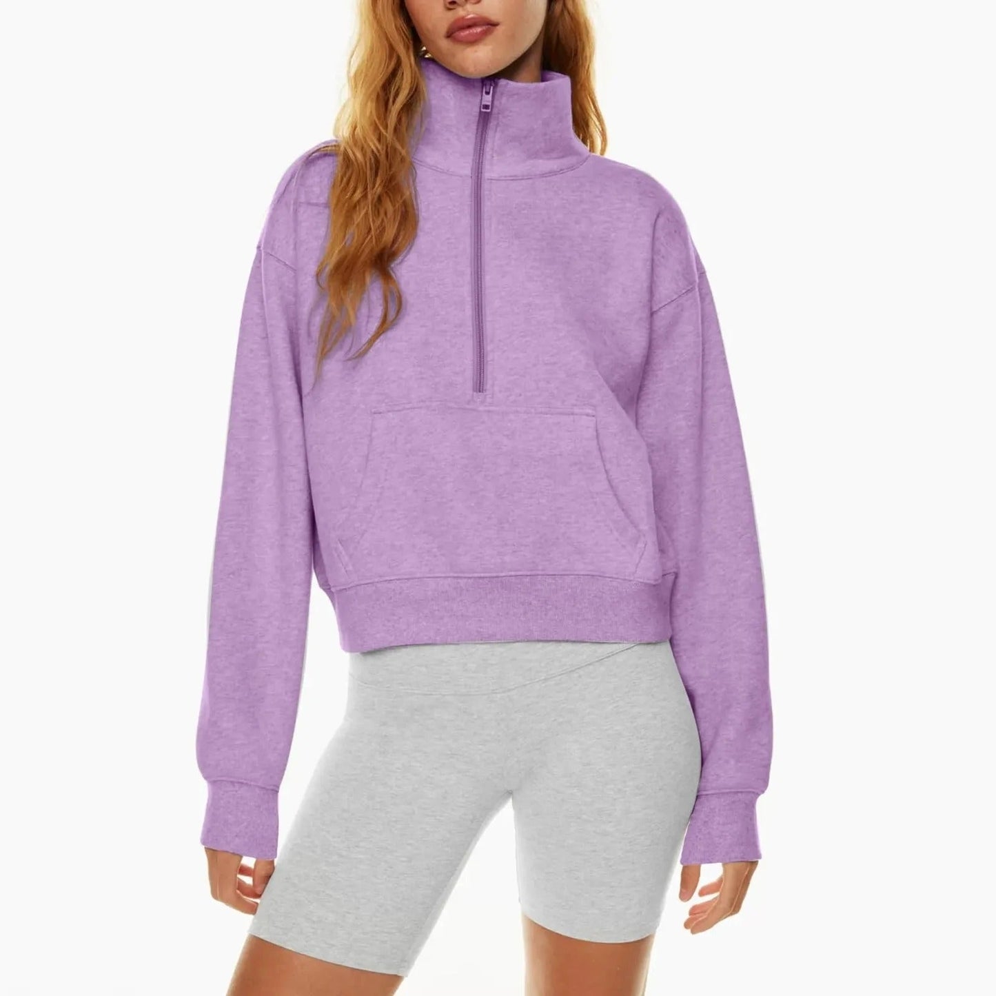 Naisten Stand Collar Fleece takki