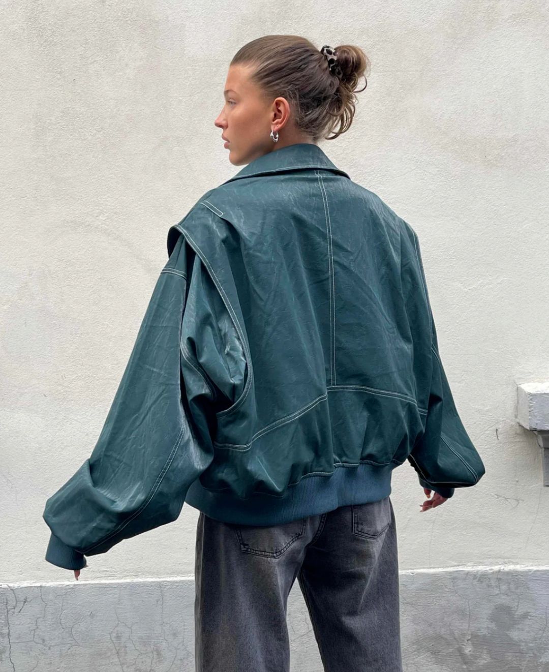 Naisten Takki Oversized Bomber Lämmin Kestävä