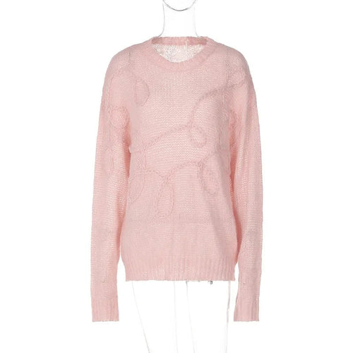 Naisten löysä neule sweater