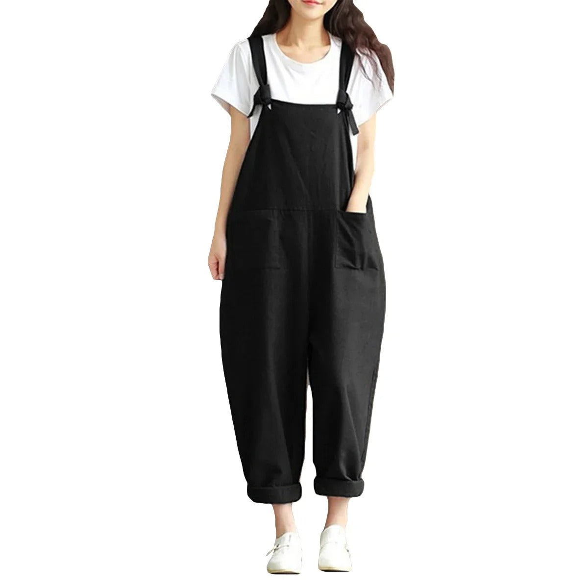 Naisten löysä rento Harem haalari Jumpsuit