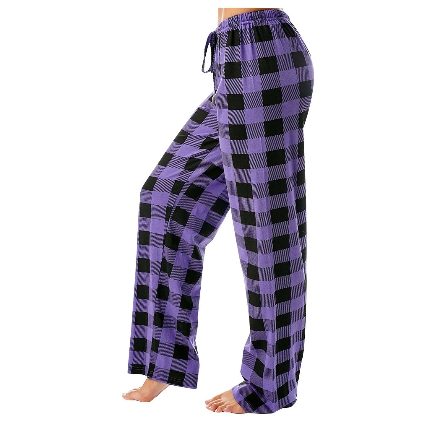 Naisten ruudullinen painettu pyjama