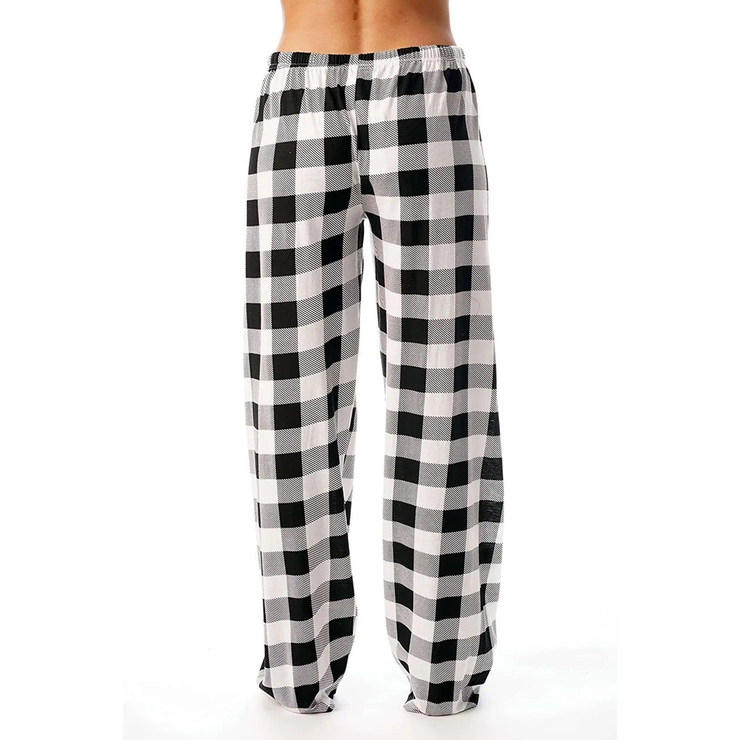 Naisten ruudullinen painettu pyjama