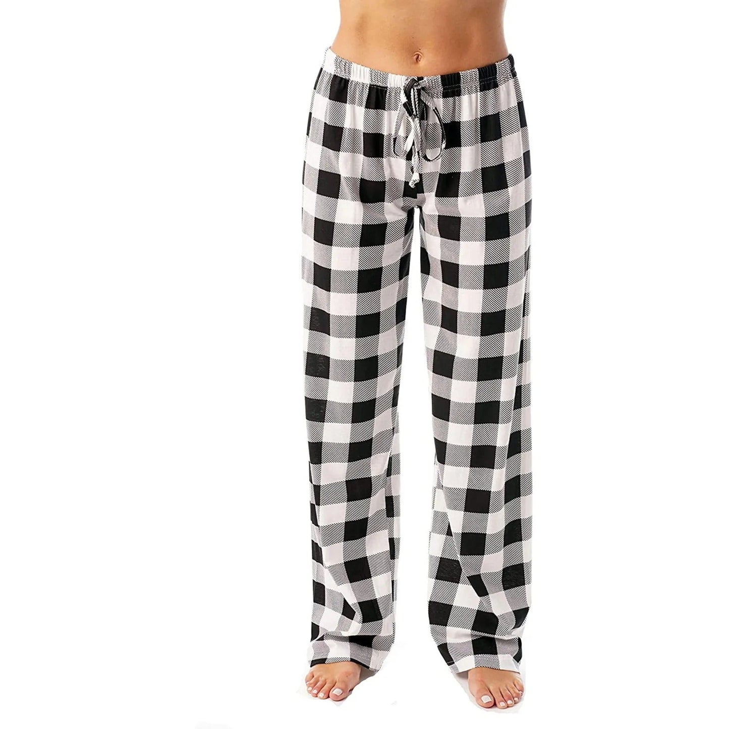 Naisten ruudullinen painettu pyjama