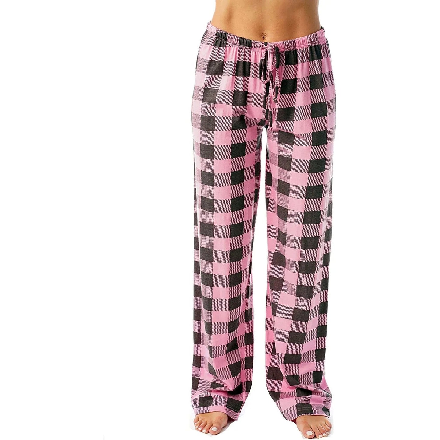 Naisten ruudullinen painettu pyjama