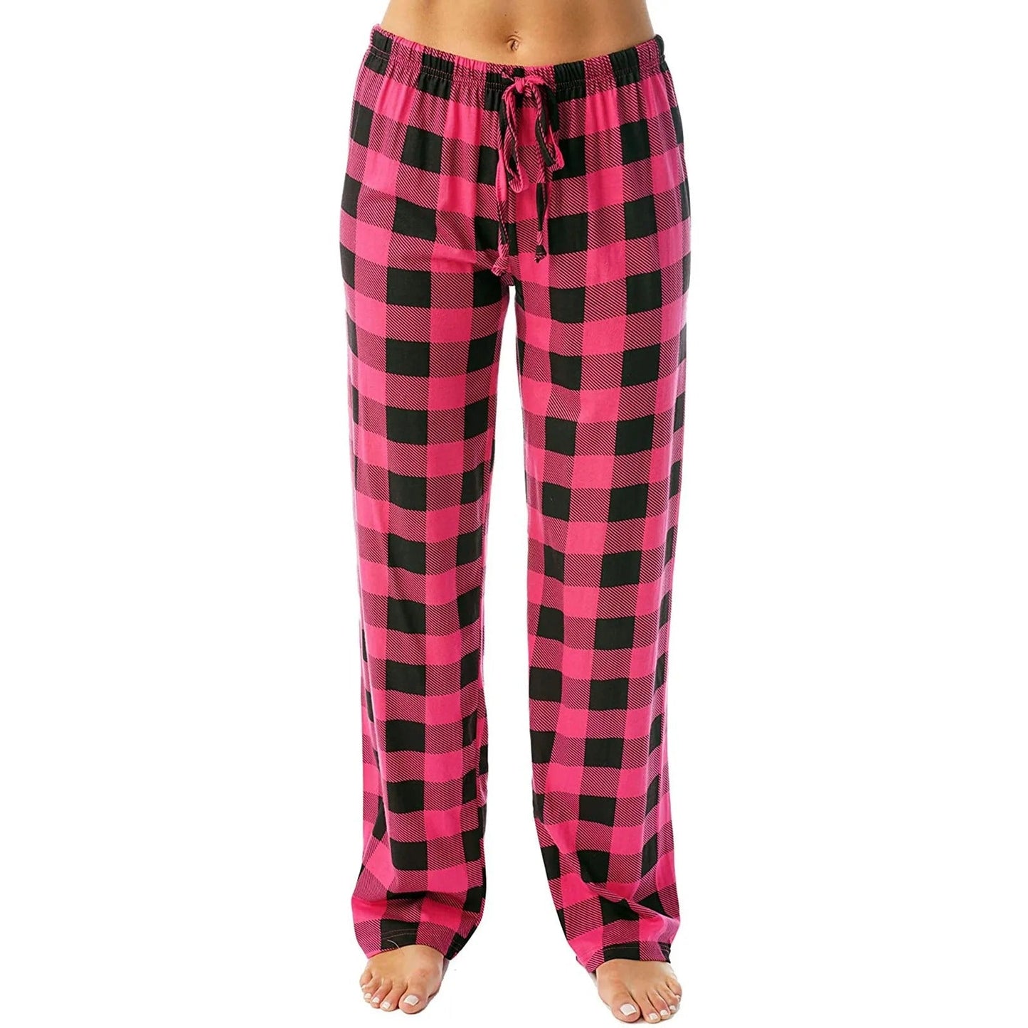 Naisten ruudullinen painettu pyjama