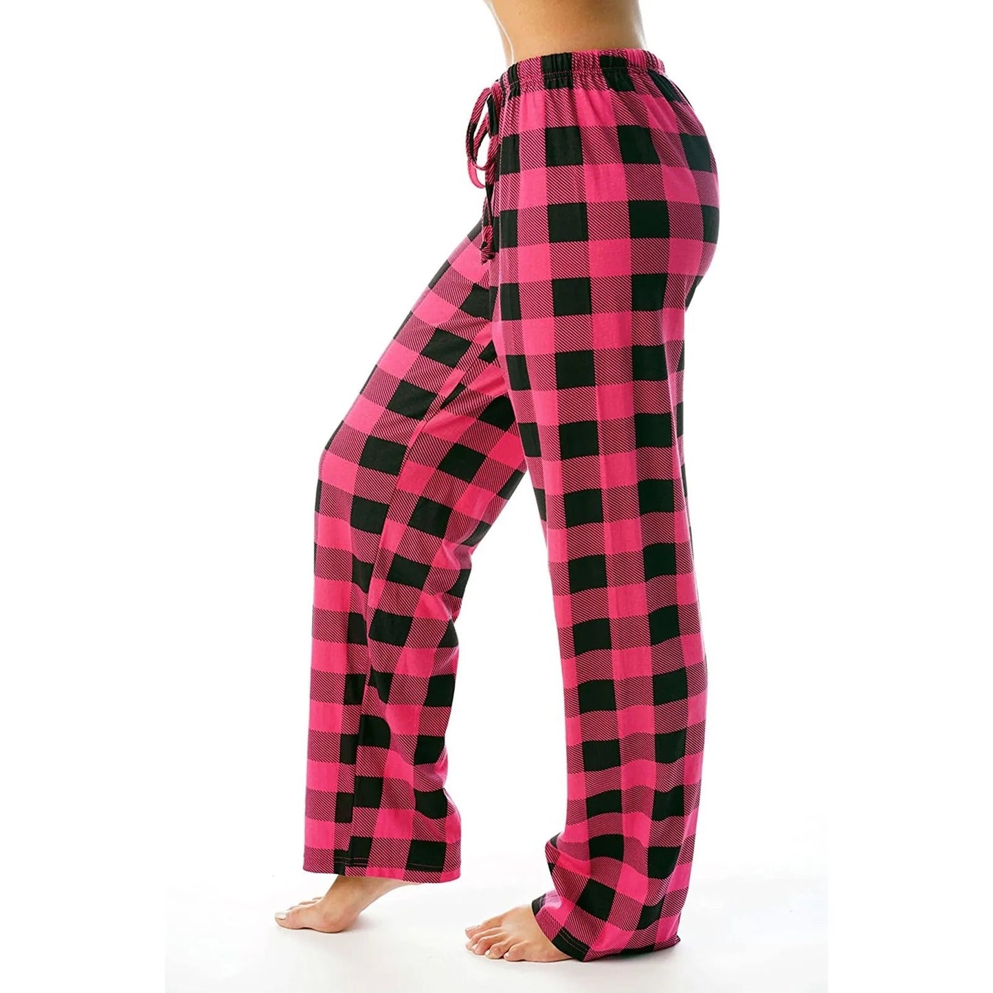 Naisten ruudullinen painettu pyjama