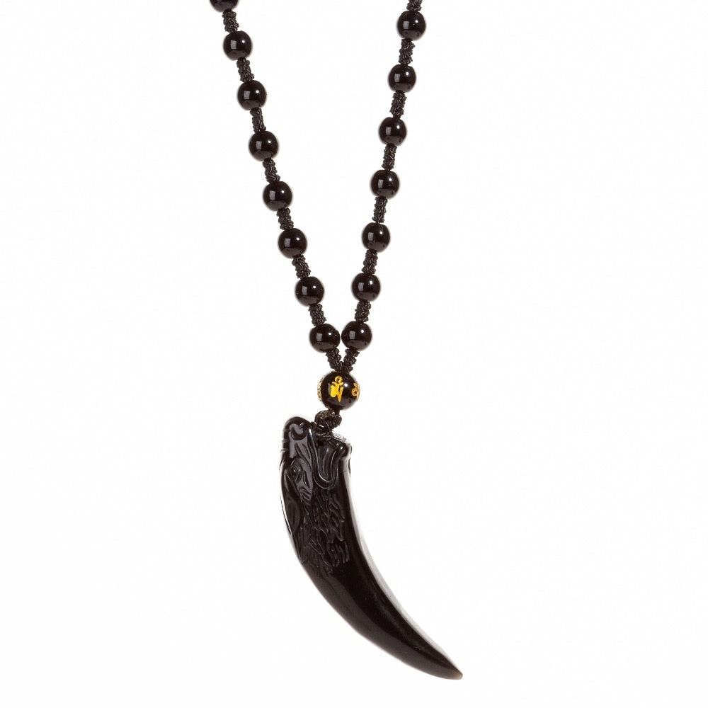 Obsidian Wolf Riipus Kaulakoru