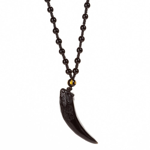 Obsidian Wolf Riipus Kaulakoru