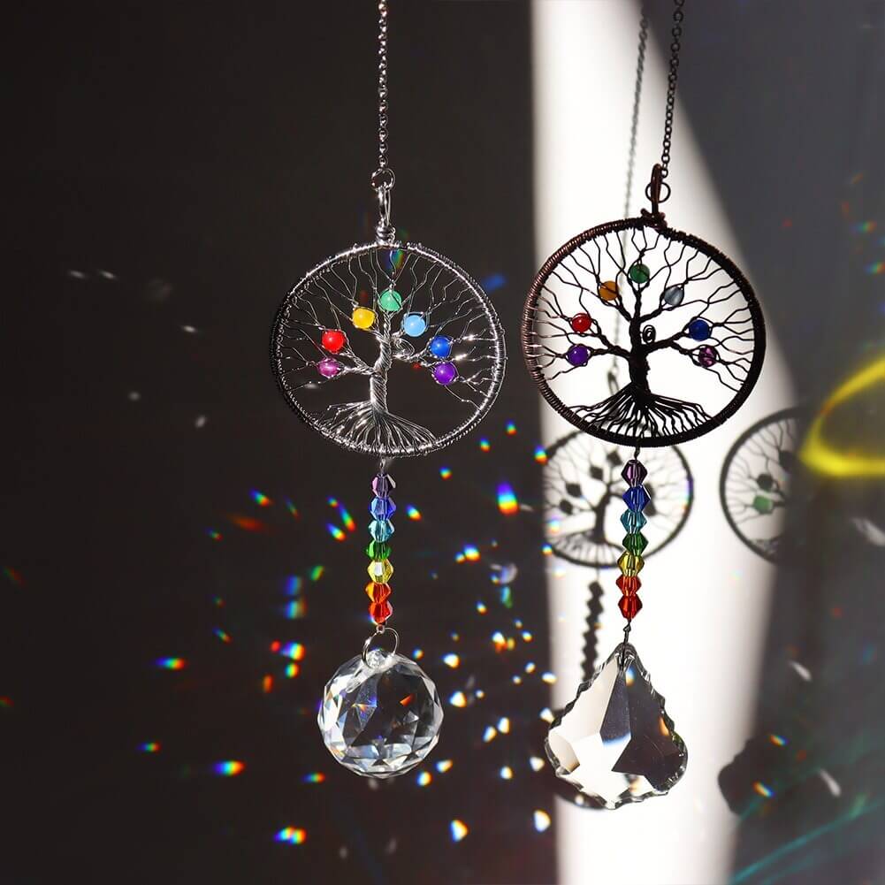 Tree of Life Crystal Suncatcher