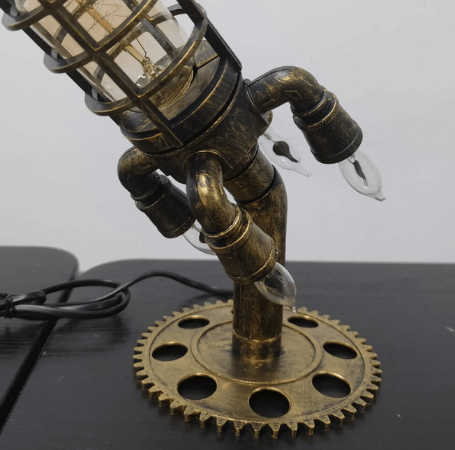 Vintage Steampunk raketti lamppu