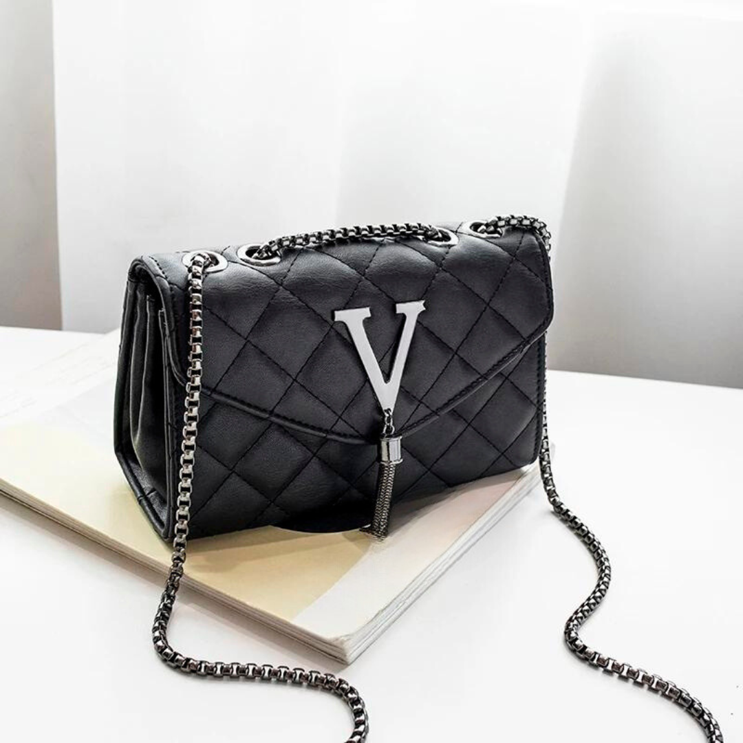 Ylellinen tikattu Crossbody Tupsu käsilaukku