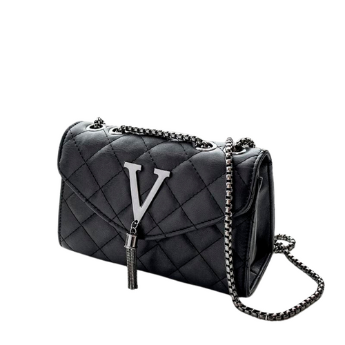Ylellinen tikattu Crossbody Tupsu käsilaukku
