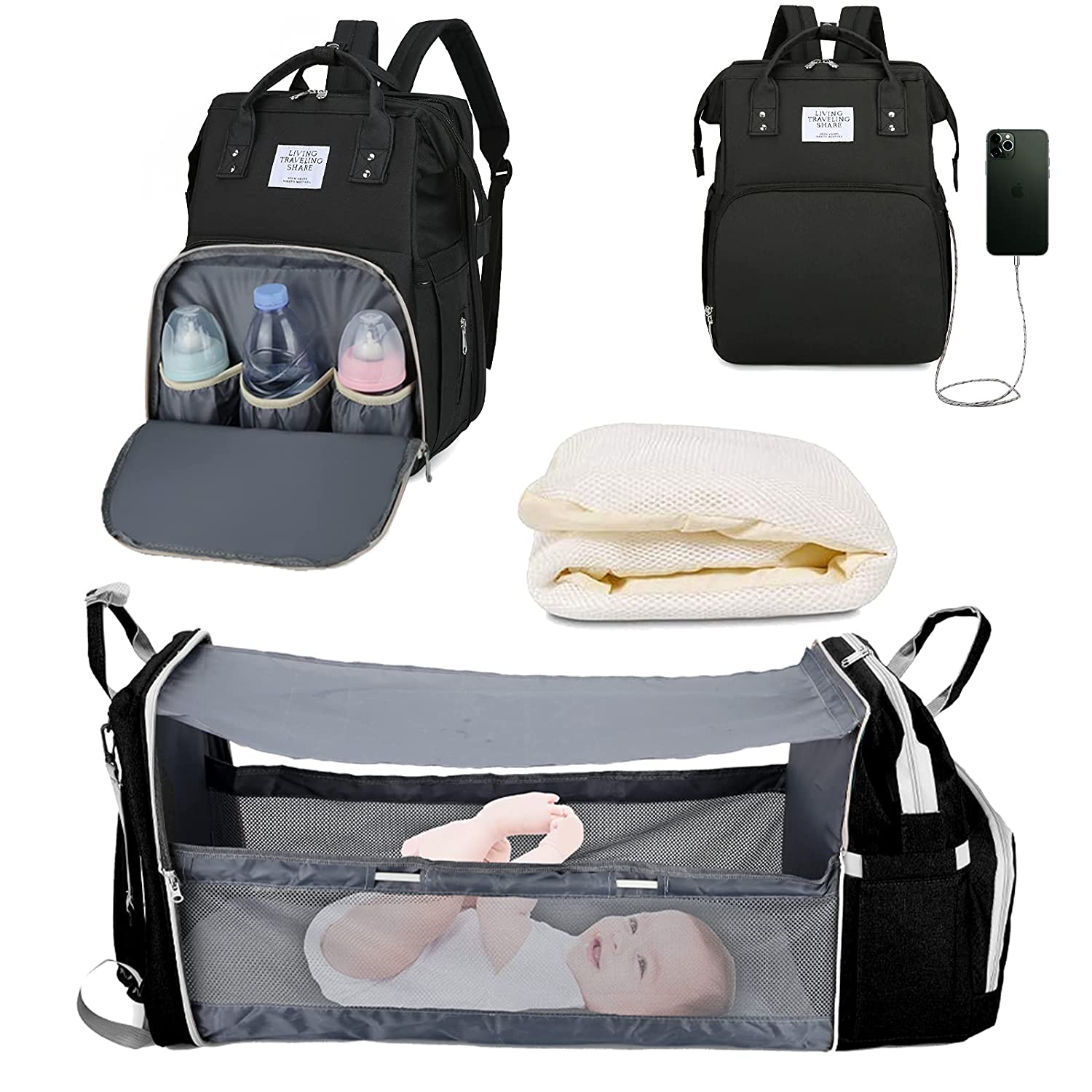 2-in-1 Vauvan Vaippalaukku