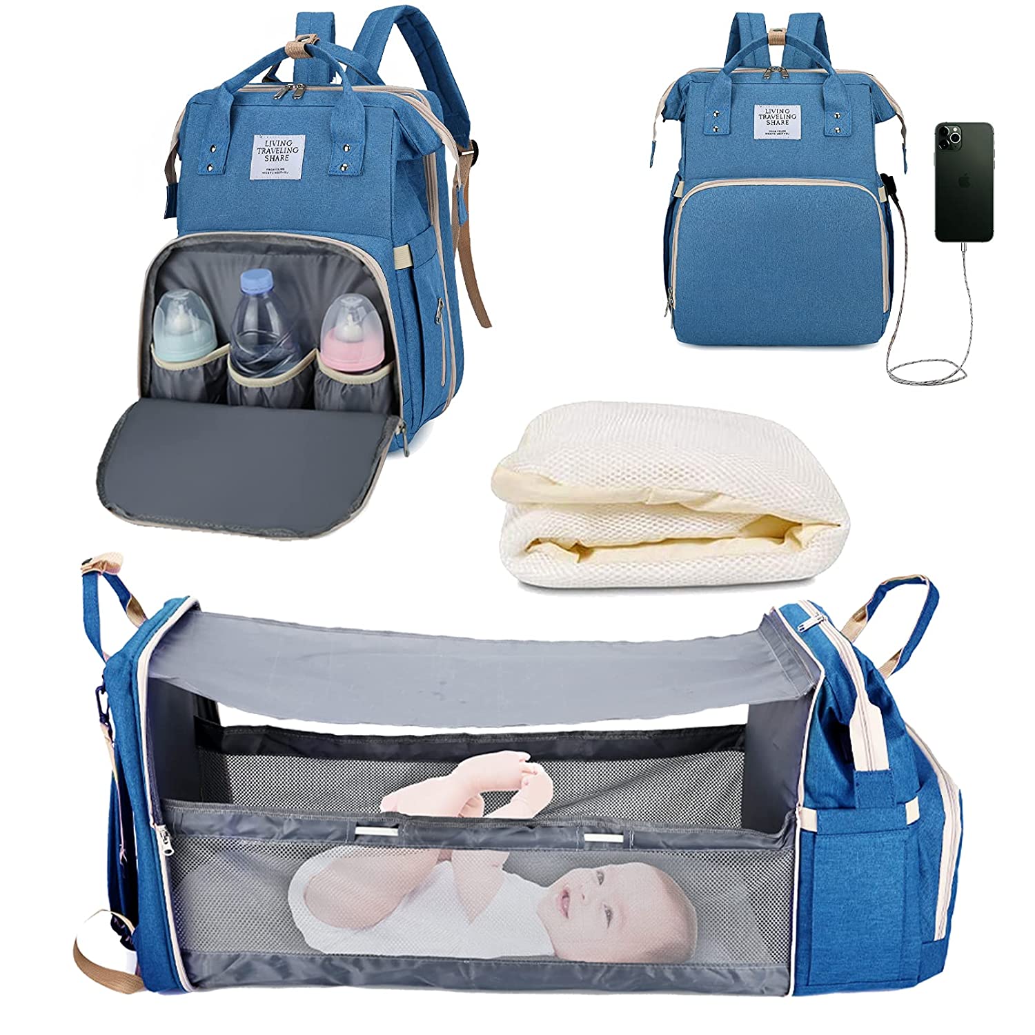 2-in-1 Vauvan Vaippalaukku