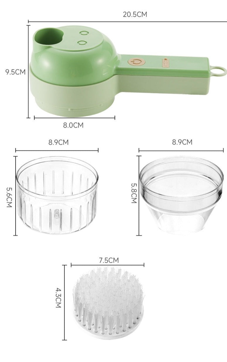 4 in 1 sähköinen keittiömurskain