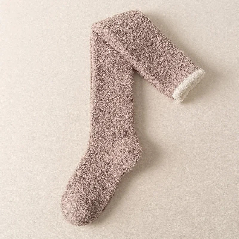 Coral Fleece Over-knee High sukat