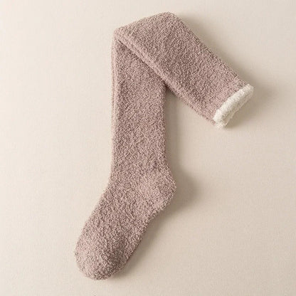 Coral Fleece Over-knee High sukat