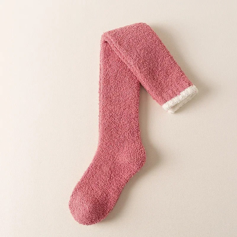 Coral Fleece Over-knee High sukat