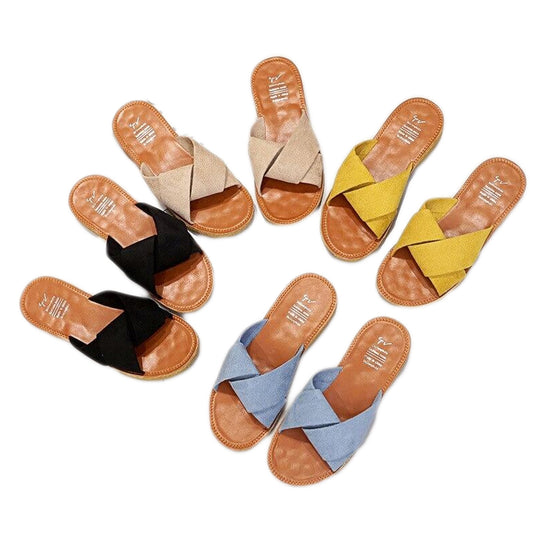 Criss-cross hihna Sandaalit