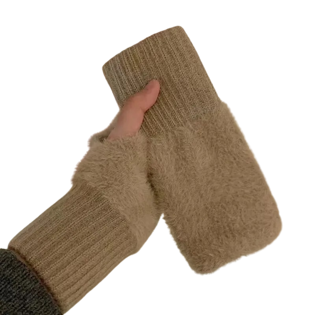 Half Finger Fleece Käsineet
