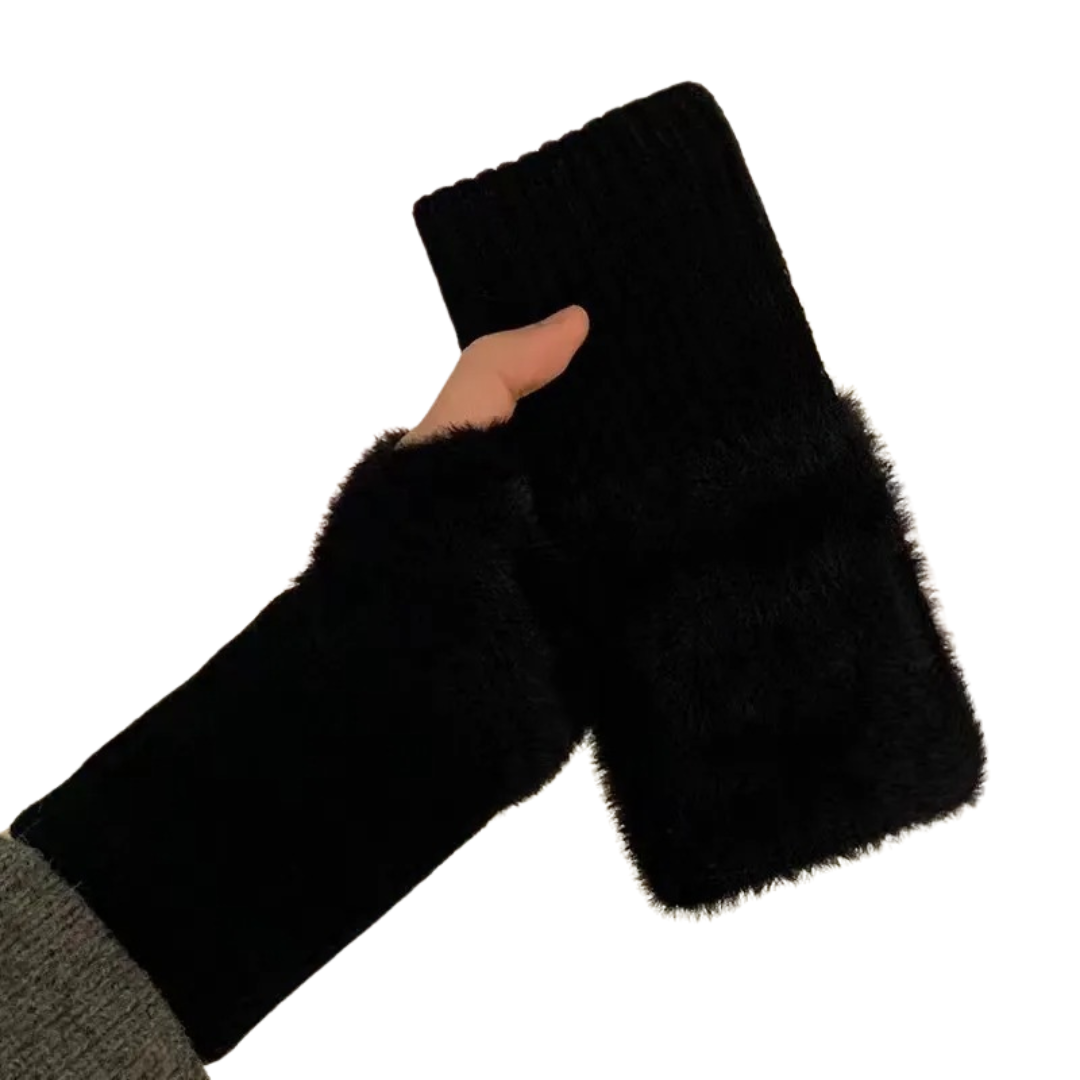Half Finger Fleece Käsineet