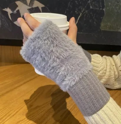 Half Finger Fleece Käsineet