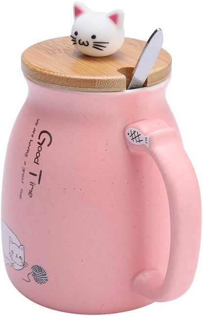 Keraaminen kissa muki