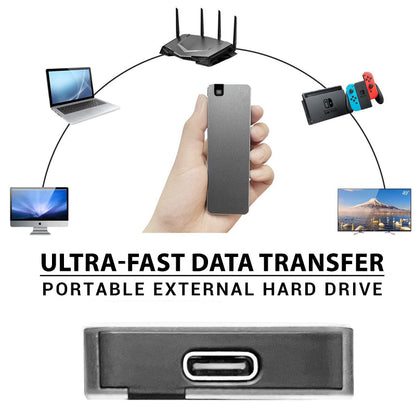 Kompakti Kannettava Kiintolevy USB 3.2 Gen 1 Kestävä Muovi ja Metalli