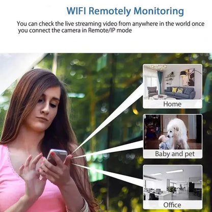 Kompakti Turvakamera 1080p HD Wifi Liiketunnistuksella