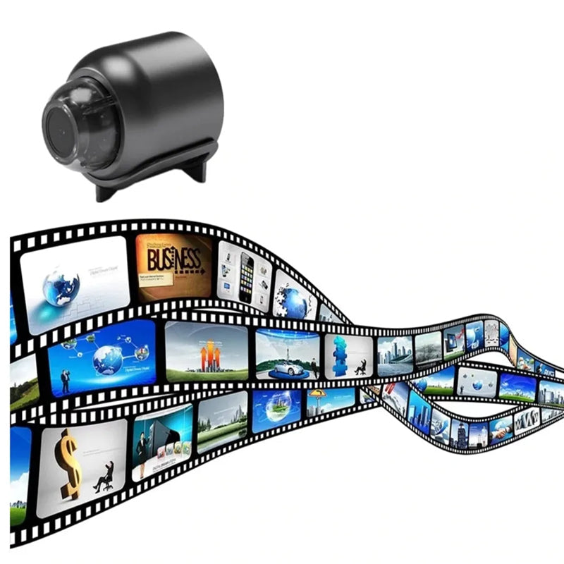 Kompakti Turvakamera 1080p HD Wifi Liiketunnistus Yövisio Kestävä Muovi