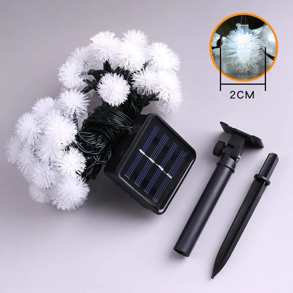 LED Solar Voikukka Pallo Merkkijono Valot