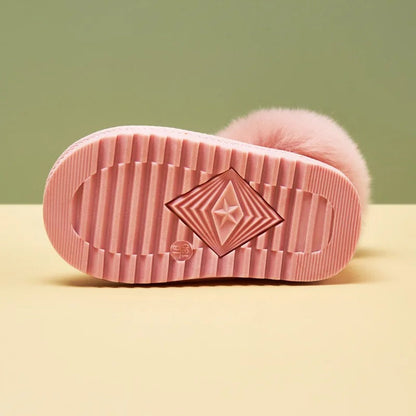 Lapset Lämmin Plush pehmeä pohja Snow Boots