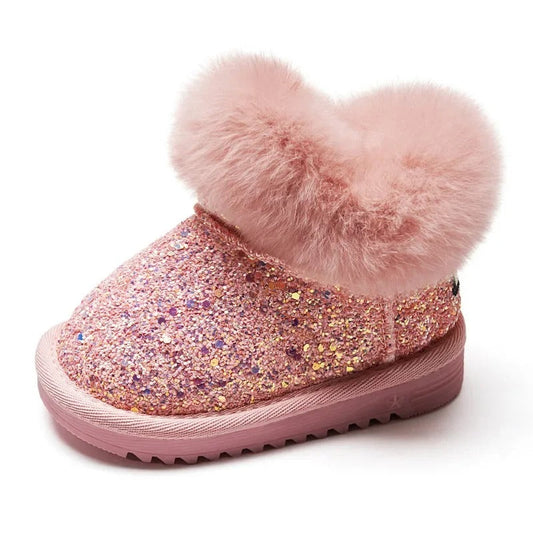 Lapset Lämmin Plush pehmeä pohja Snow Boots