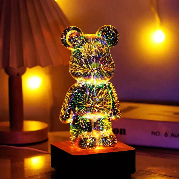 Lasten 3D-efekti Ilotulituskarhuvalaisin Monivärinen LED