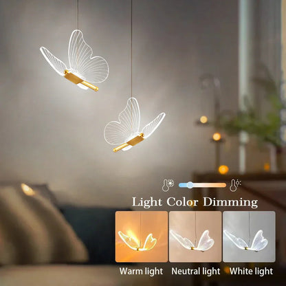Lastenhuoneen LED-perhoslampu, Taianomainen ja Värikäs
