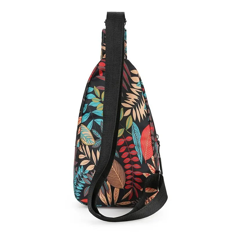Leaf Print Sling Laukku