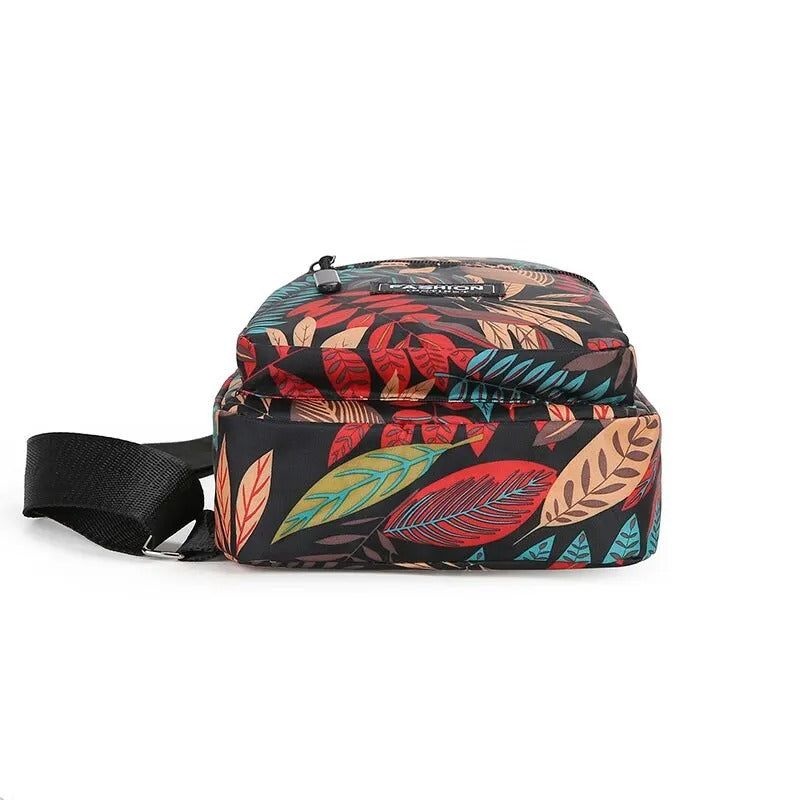 Leaf Print Sling Laukku
